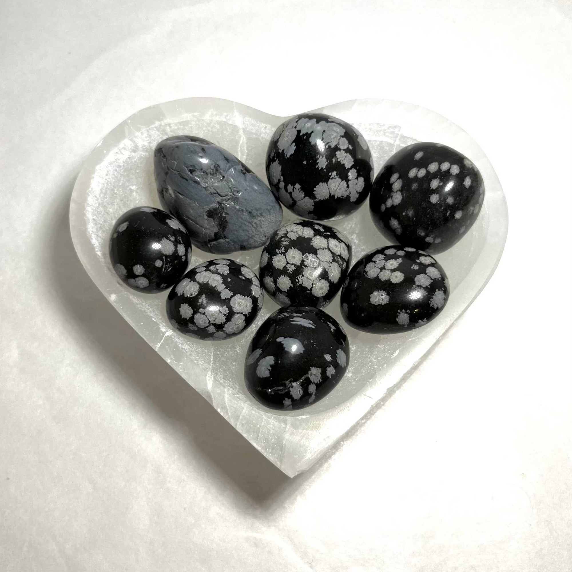 Snowflake Obsidian Tumbled Stone