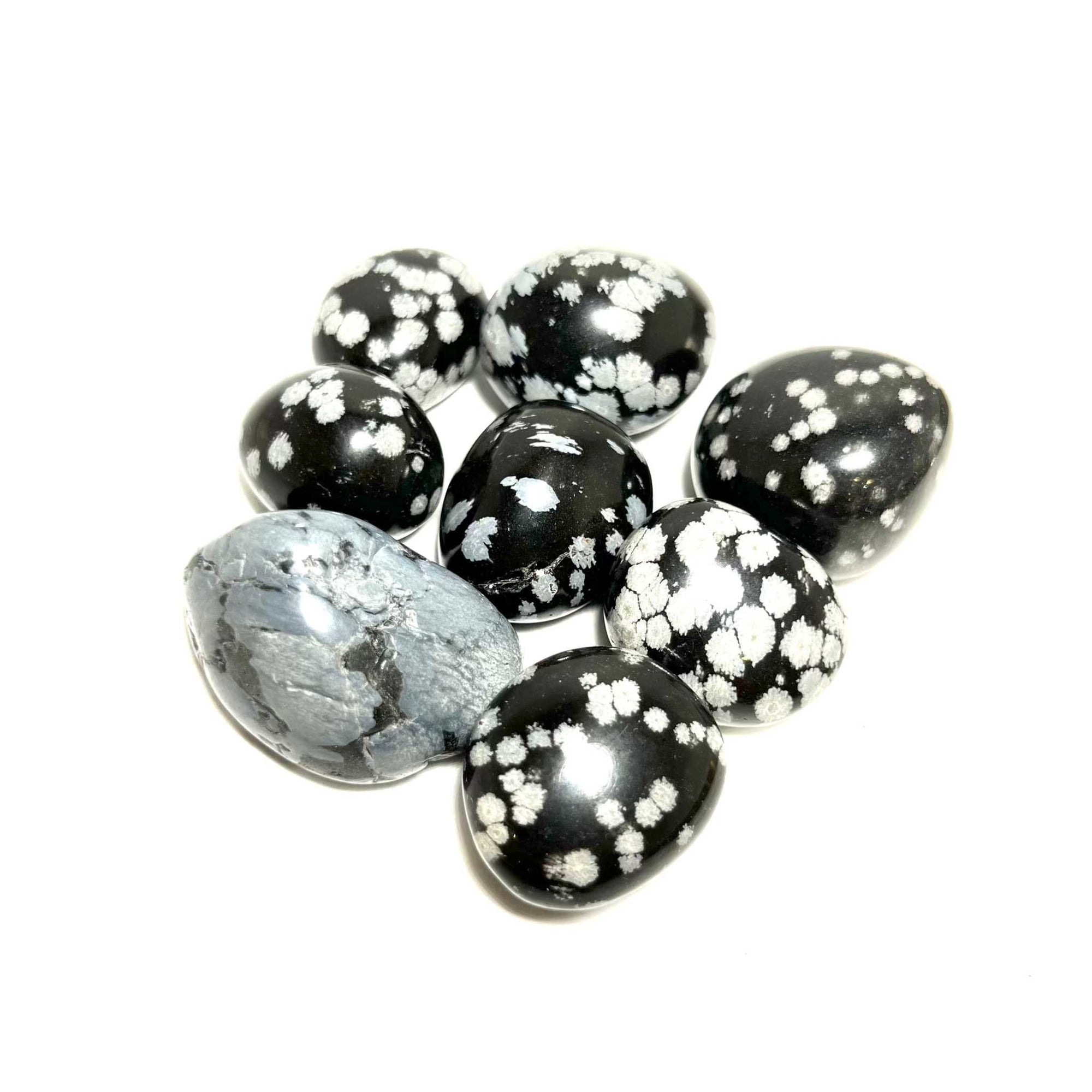 Snowflake Obsidian Tumbled Stone