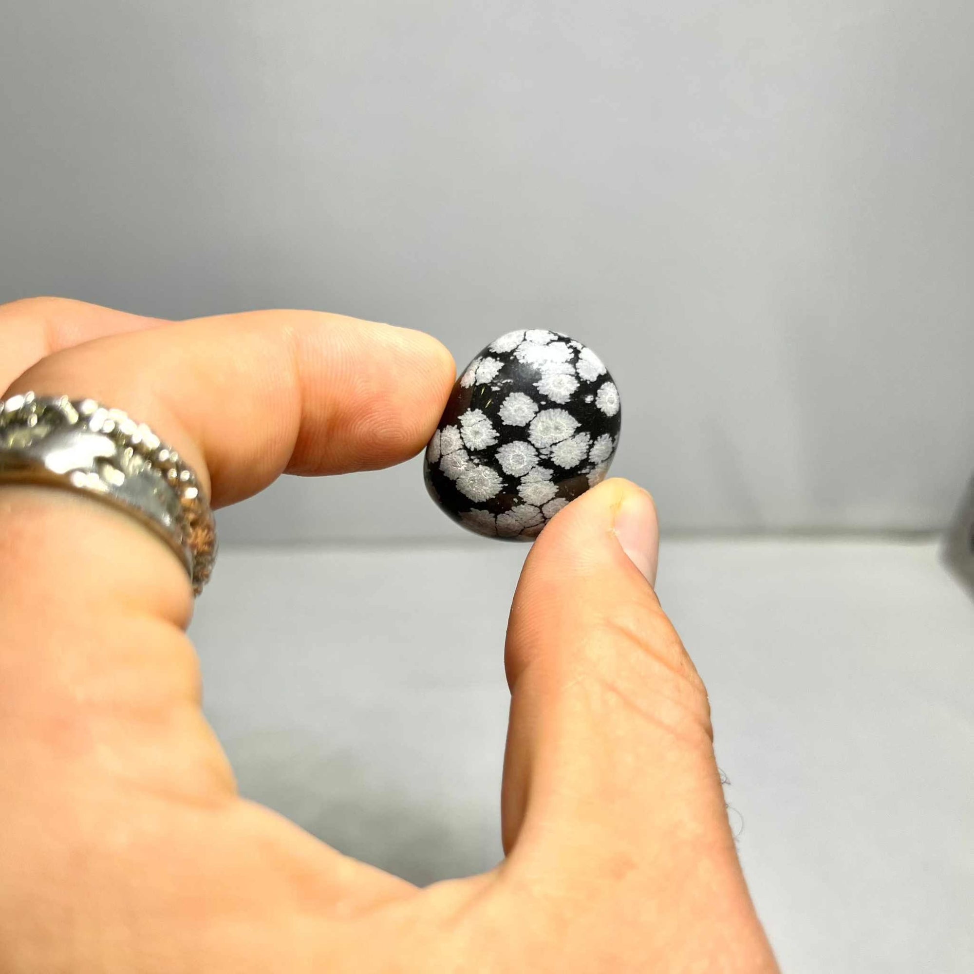 Snowflake Obsidian Tumbled Stone