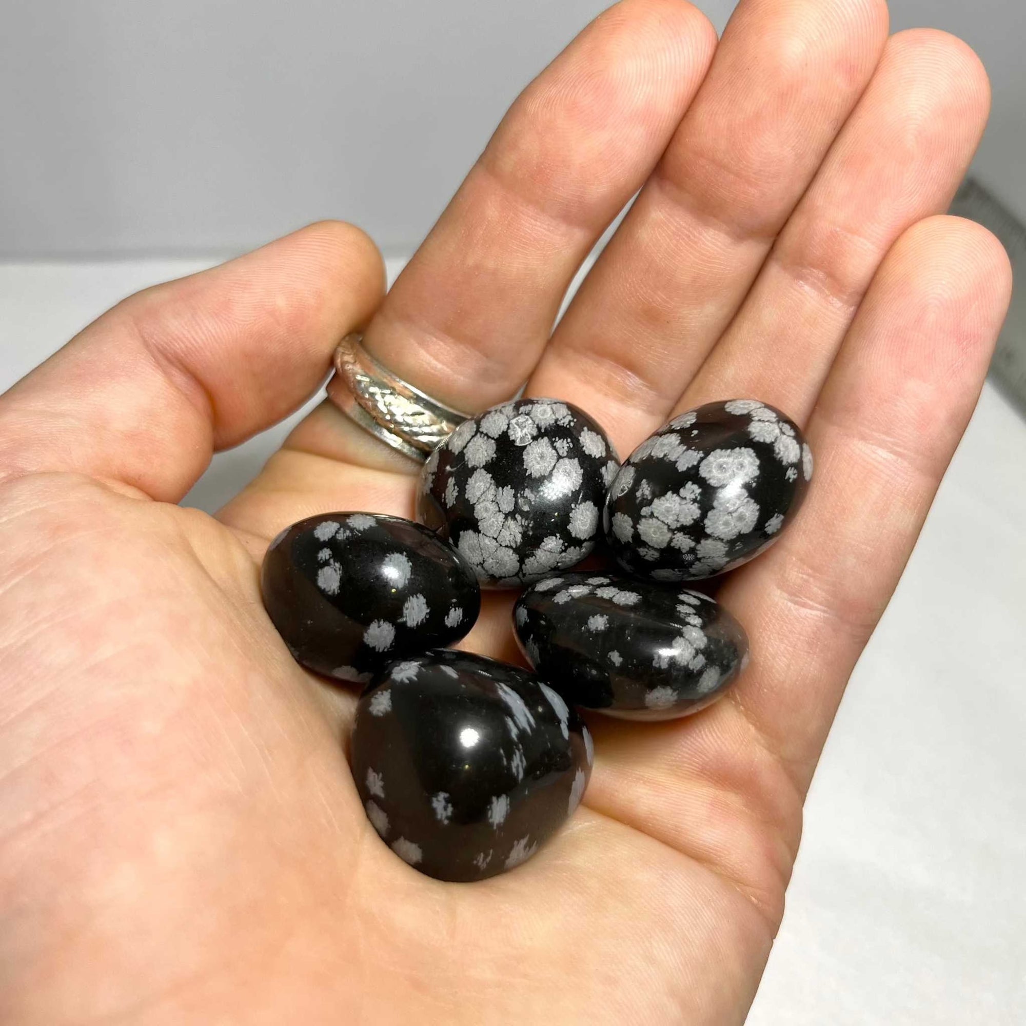 Snowflake Obsidian Tumbled Stone