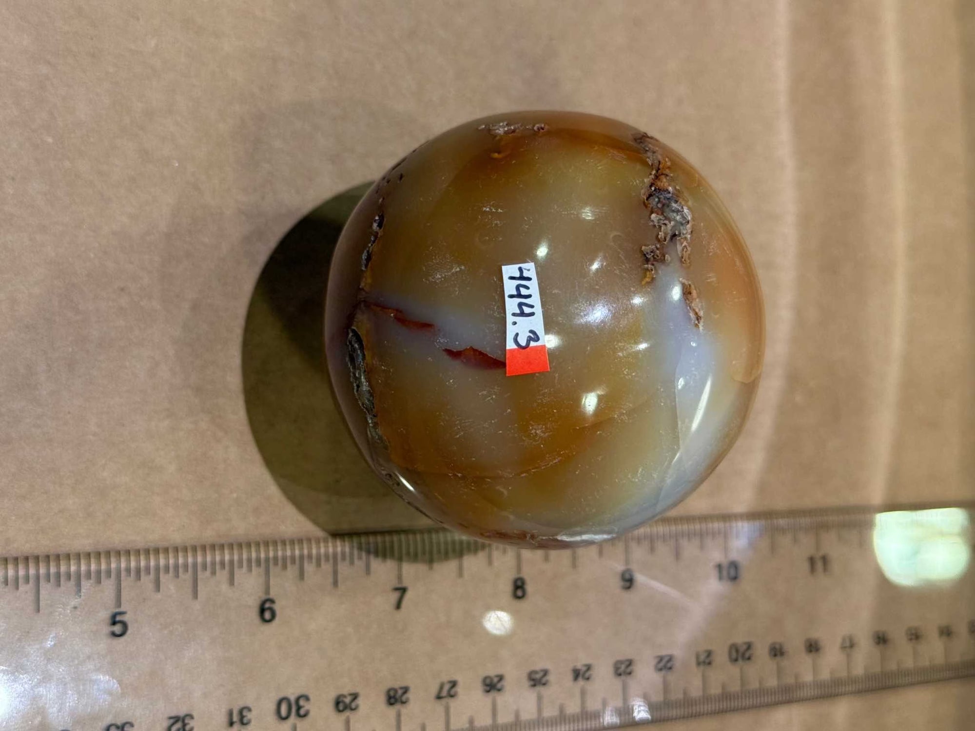 Carnelian Sphere 2.5”-3.5”