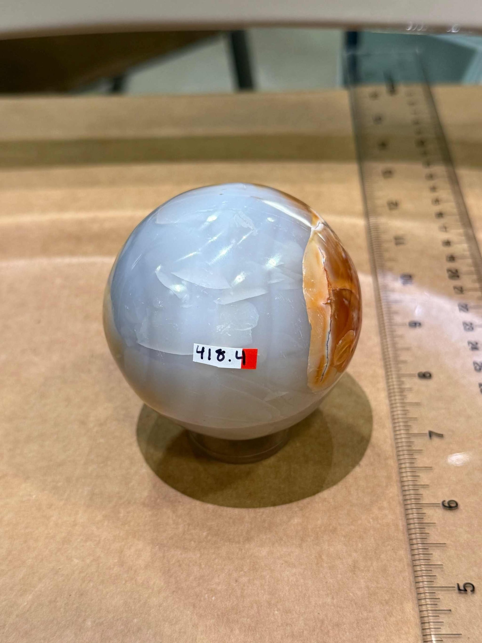 Carnelian Sphere 2.5”-3.5”