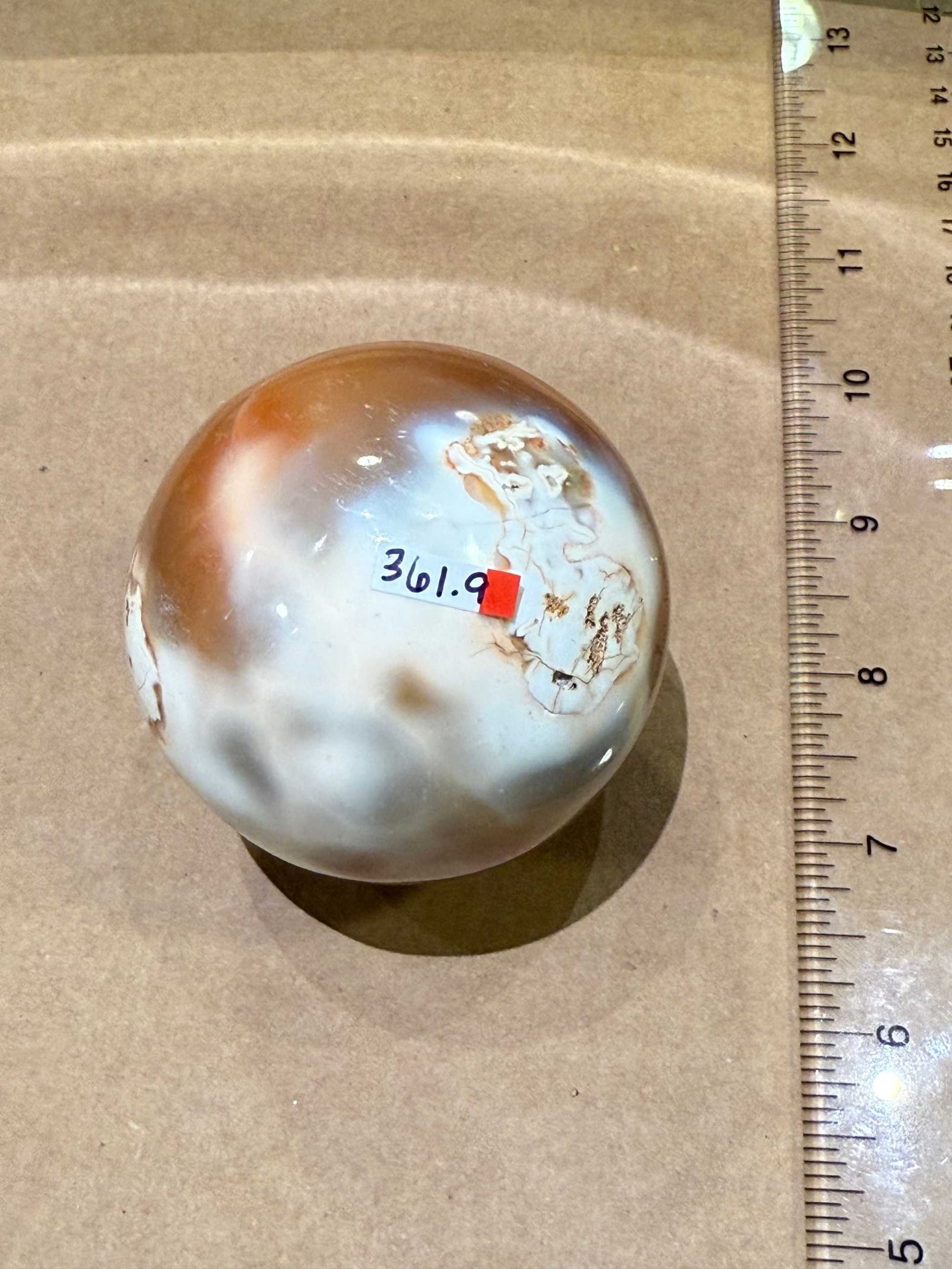 Carnelian Sphere 2.5”-3.5”