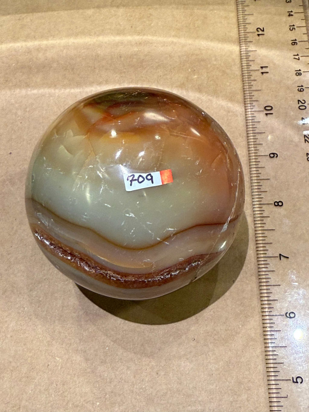 Carnelian Sphere 2.5”-3.5”