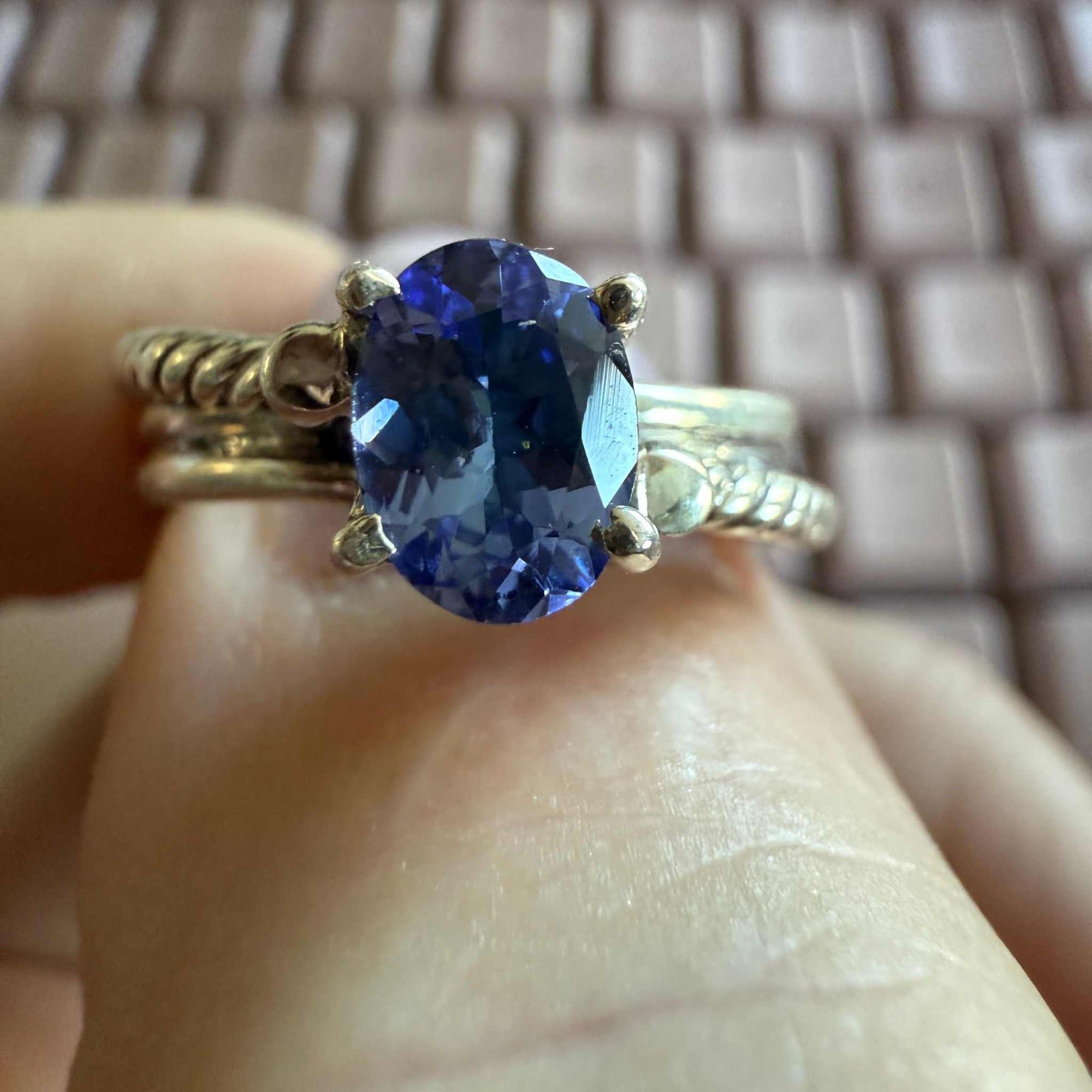 Tanzanite Ring Rope band