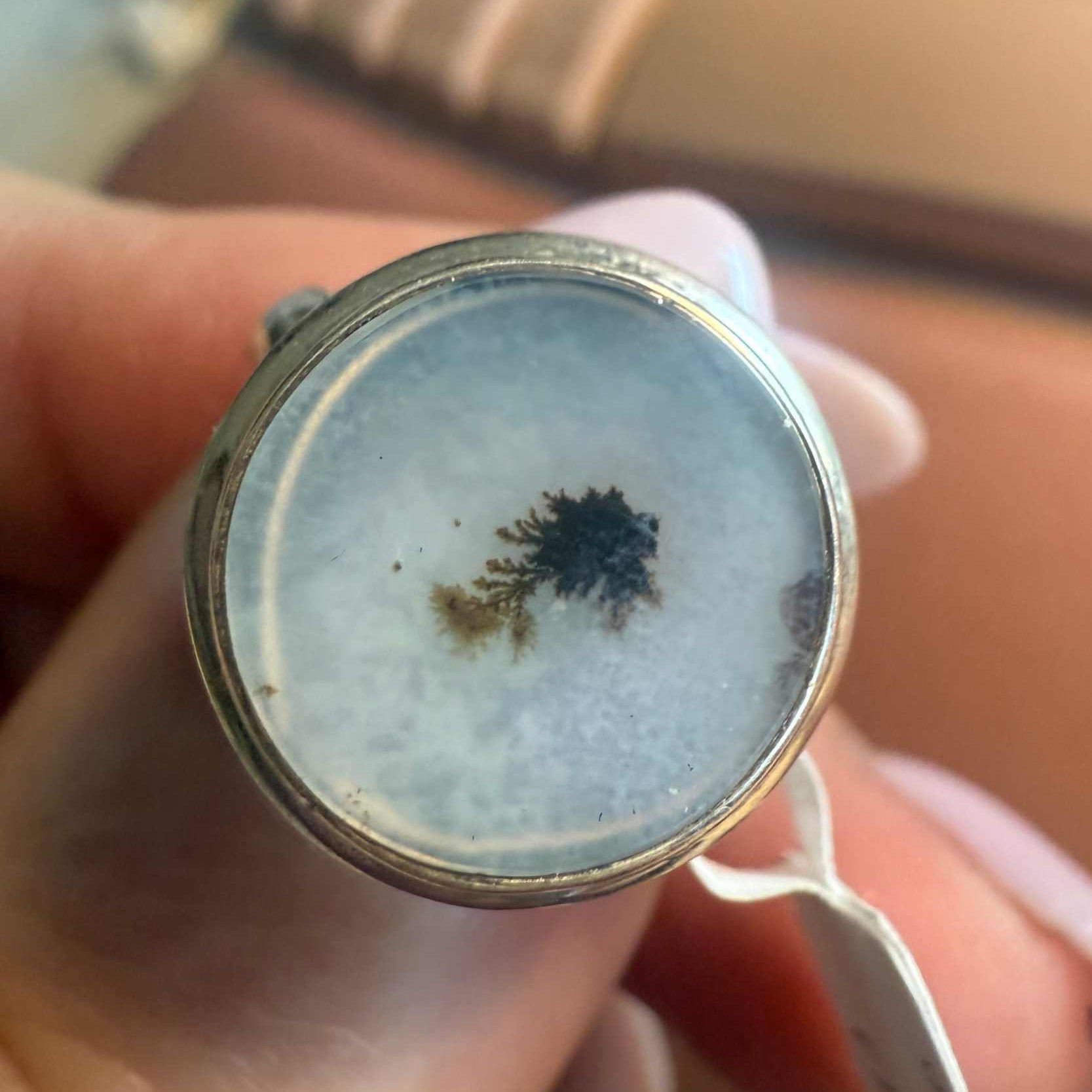 Dendritic Tree Agate Ring - Each Unique Art