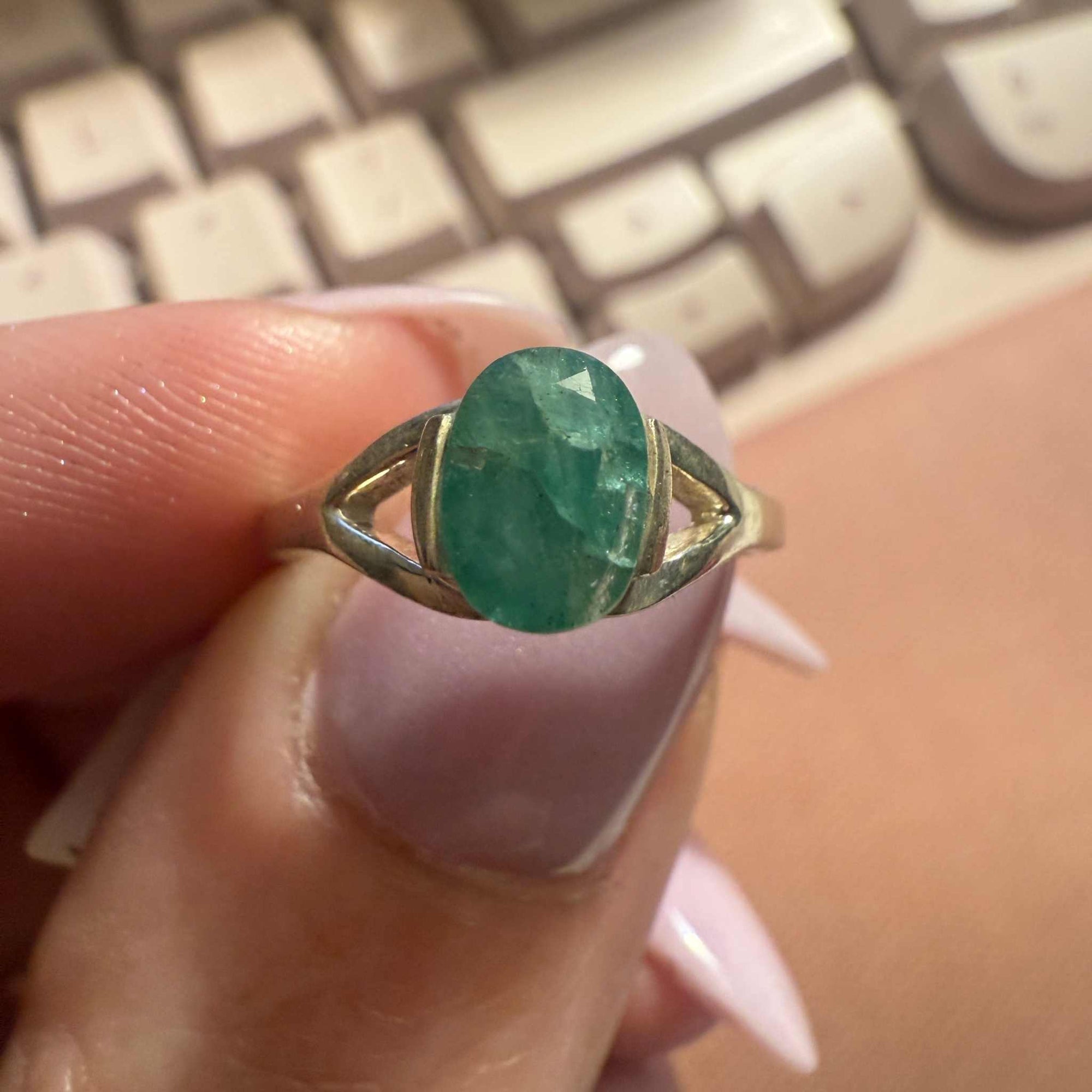 Emerald Ring Size 5