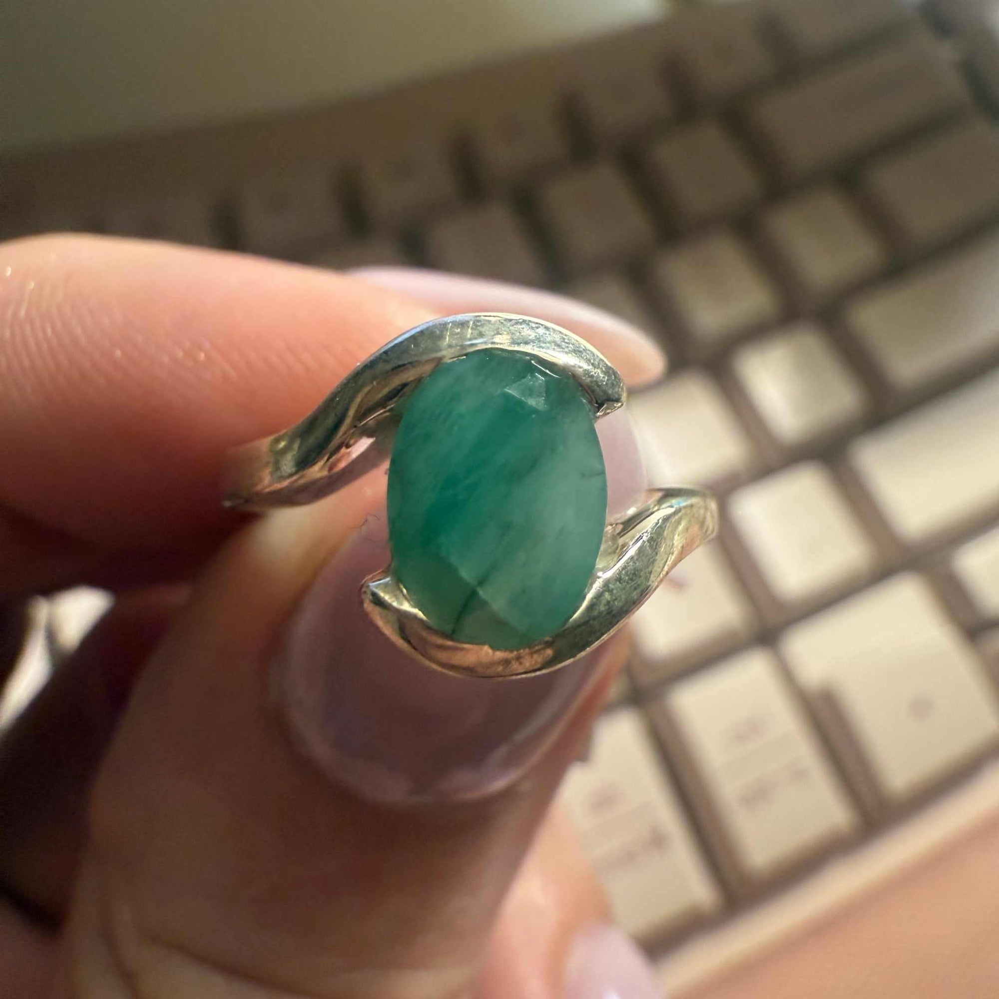 Emerald Ring Size 5