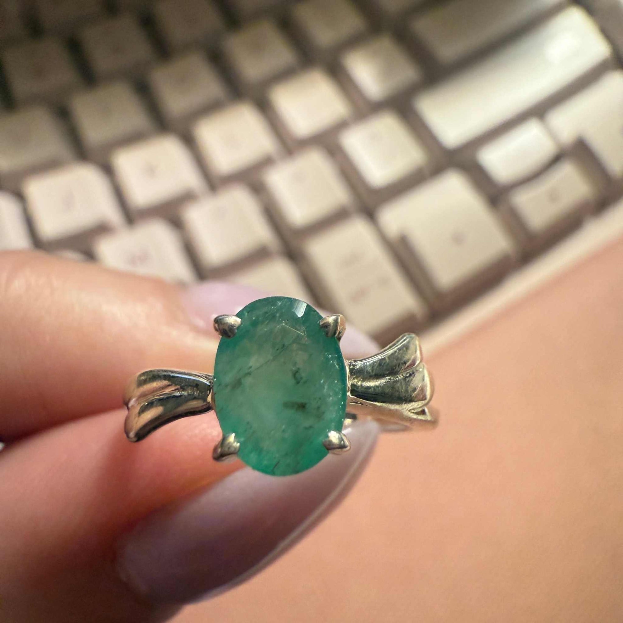 Emerald Ring Size 5