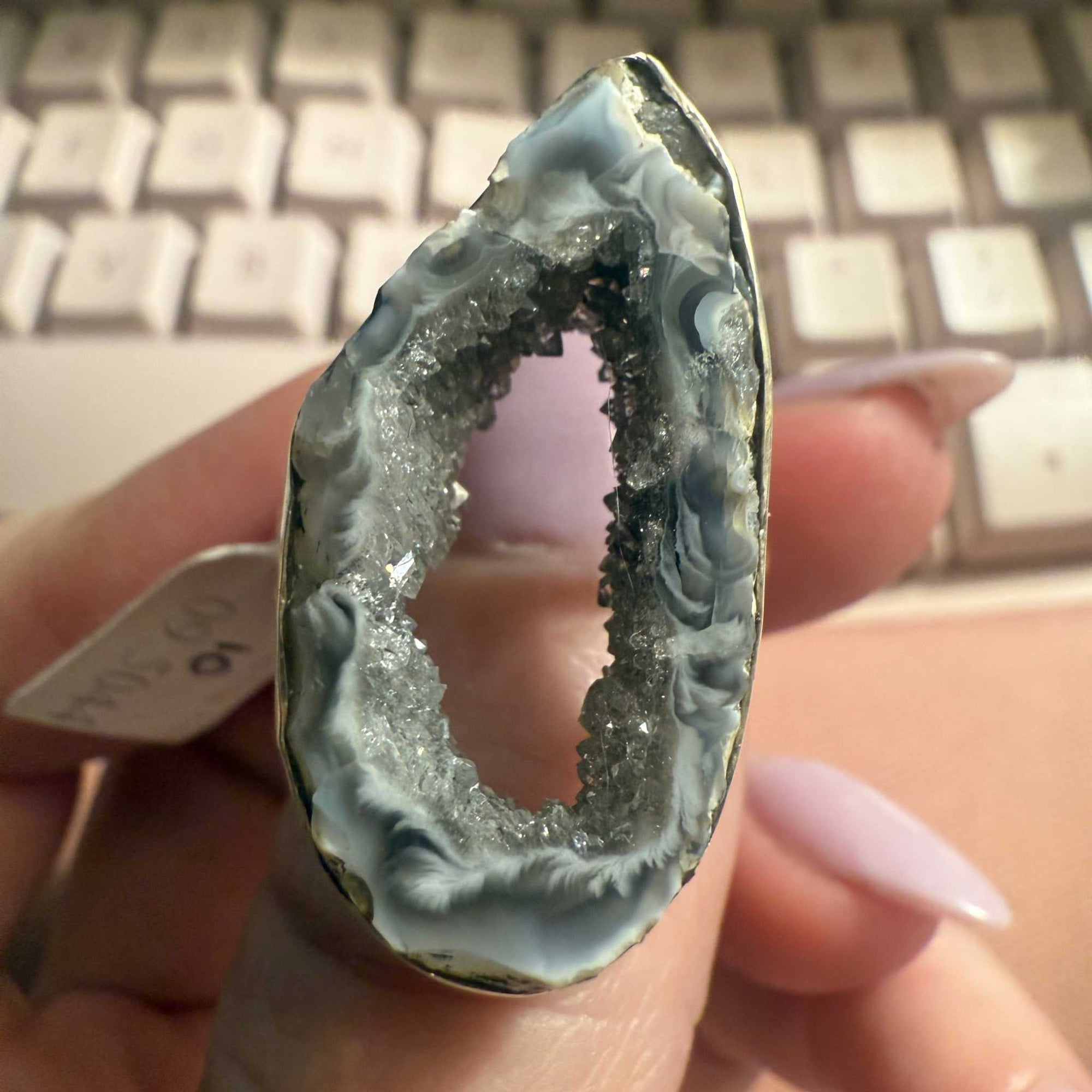 Agate Geode portal Ring