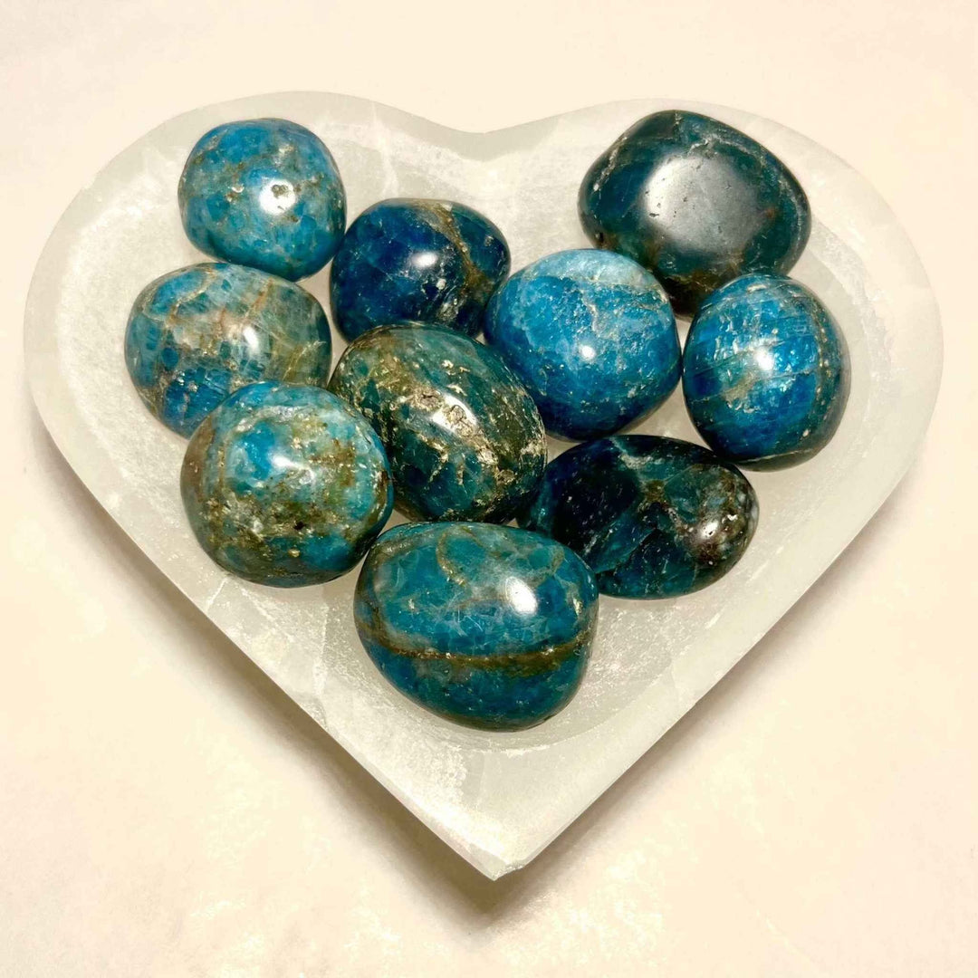 Blue Apatite Tumbled Stone