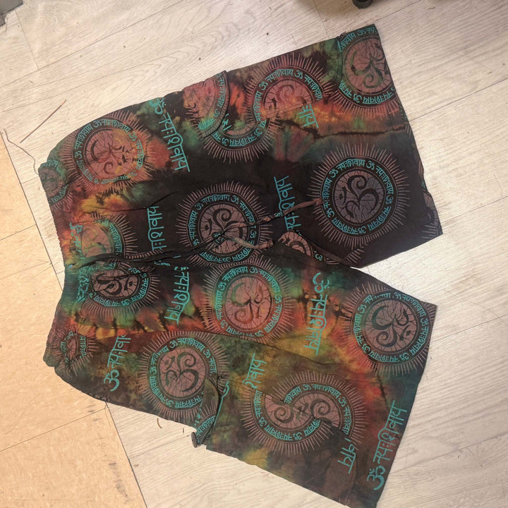 Cotton Tie Dye Ohm Cargo Shorts