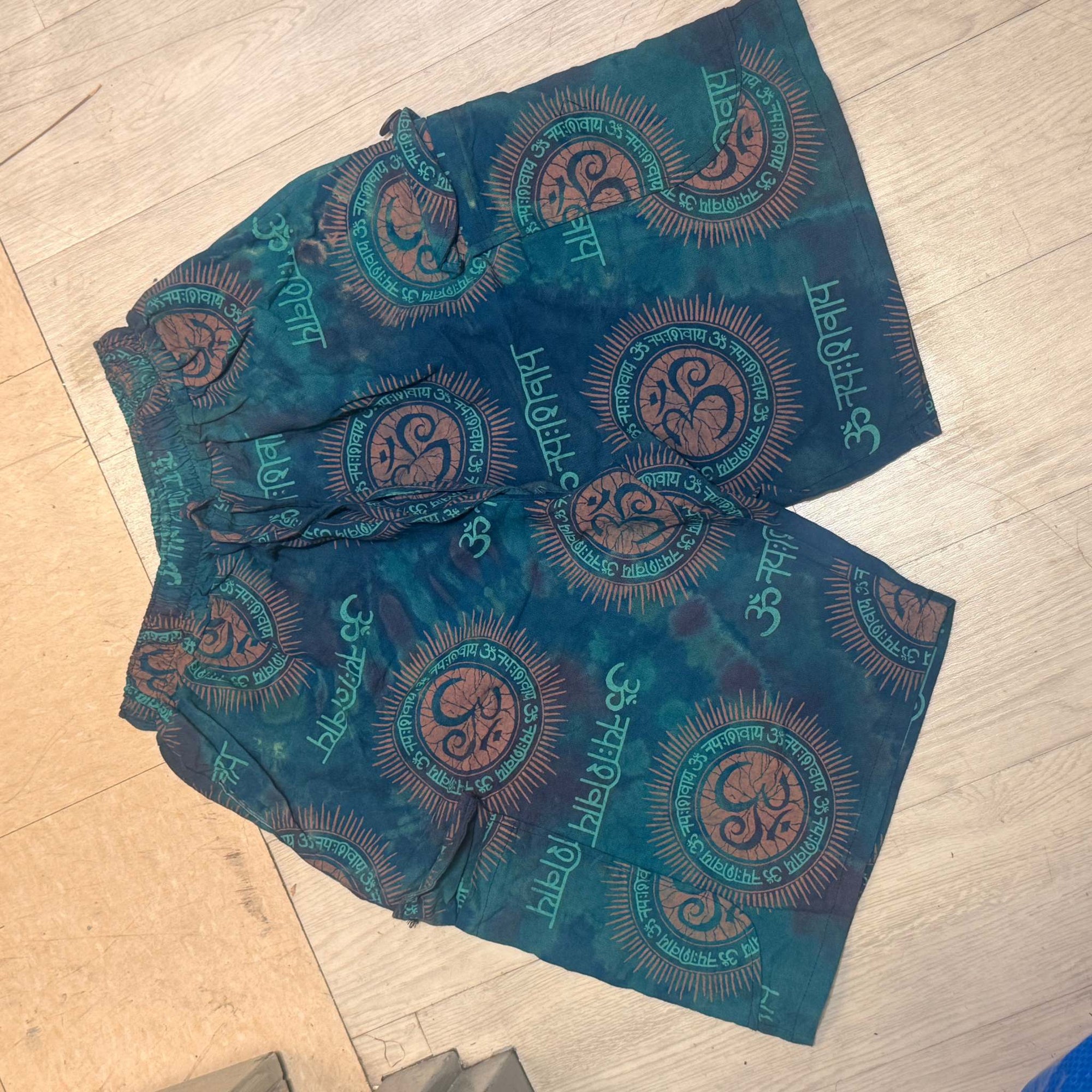 Cotton Tie Dye Ohm Cargo Shorts