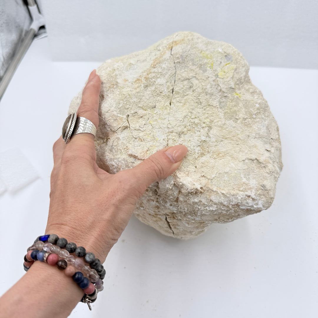 Large Quartz/Calcite Geode from Dachla Morocco (Set)
