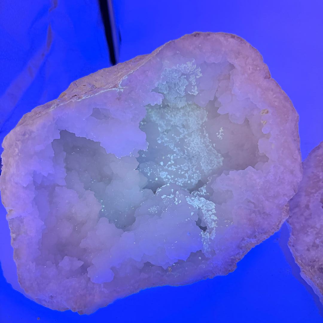 Large Quartz/Calcite Geode from Dachla Morocco (Set)