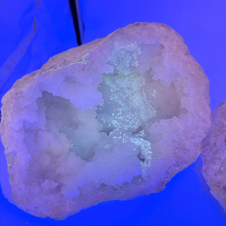 Large Quartz/Calcite Geode from Dachla Morocco (Set)
