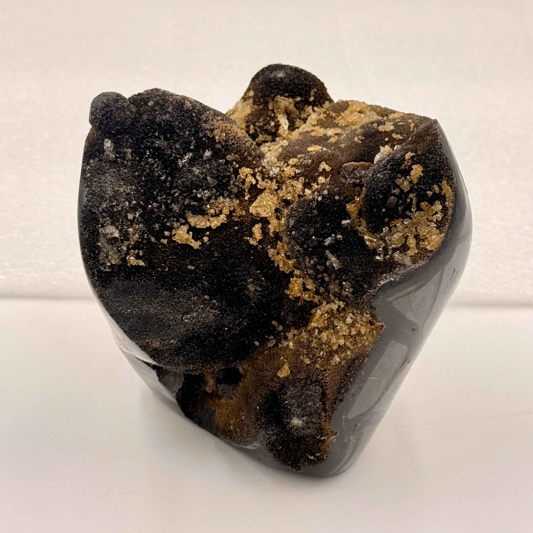 Septarian Nodule – Stone of Mastery | 3.5 lb Heart-Form Desk Piece