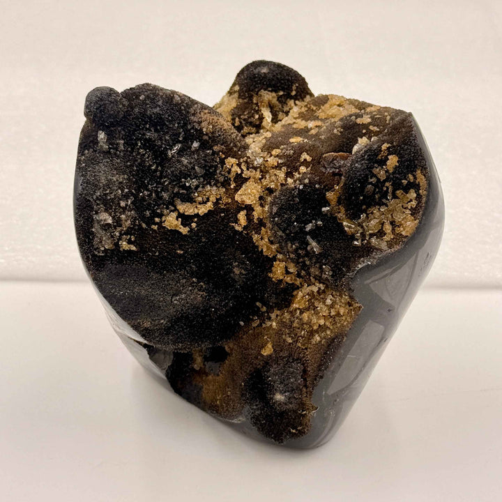 Septarian Nodule – Stone of Mastery | 3.5 lb Heart-Form Desk Piece