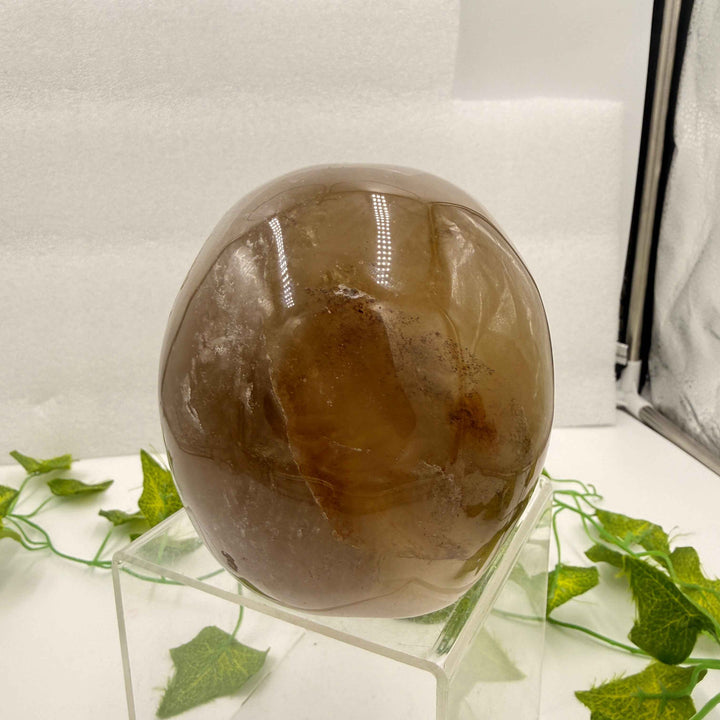 Smoky Citrine Quartz Skull 💀 4.1 lbs