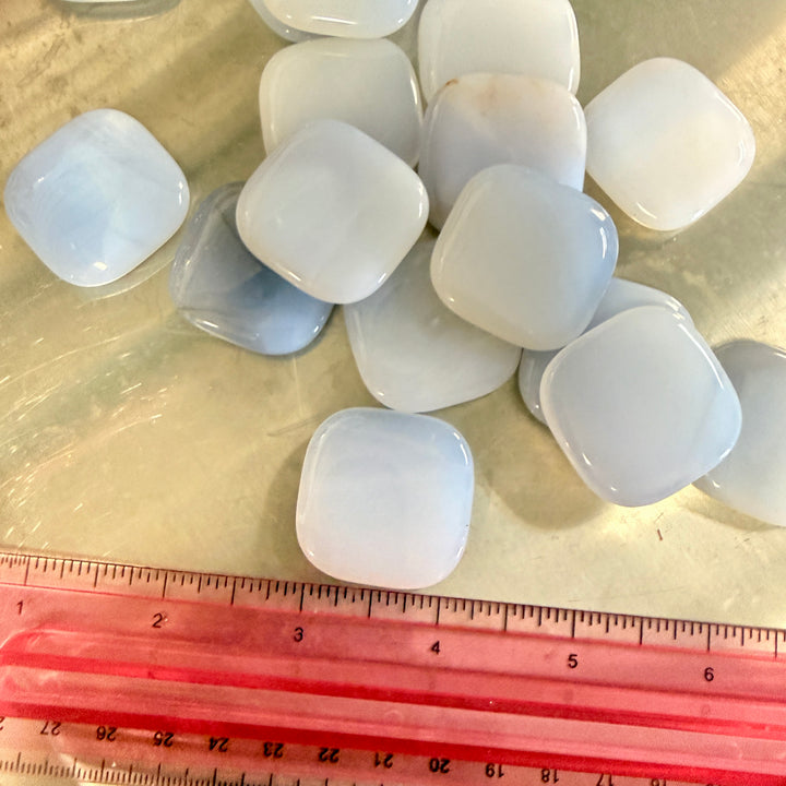Blue Chalcedony Rubbing Stone