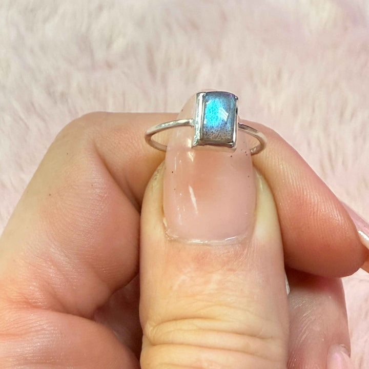 Dainty Labradorite Ring
