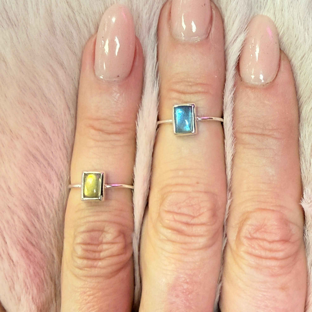 Dainty Labradorite Ring