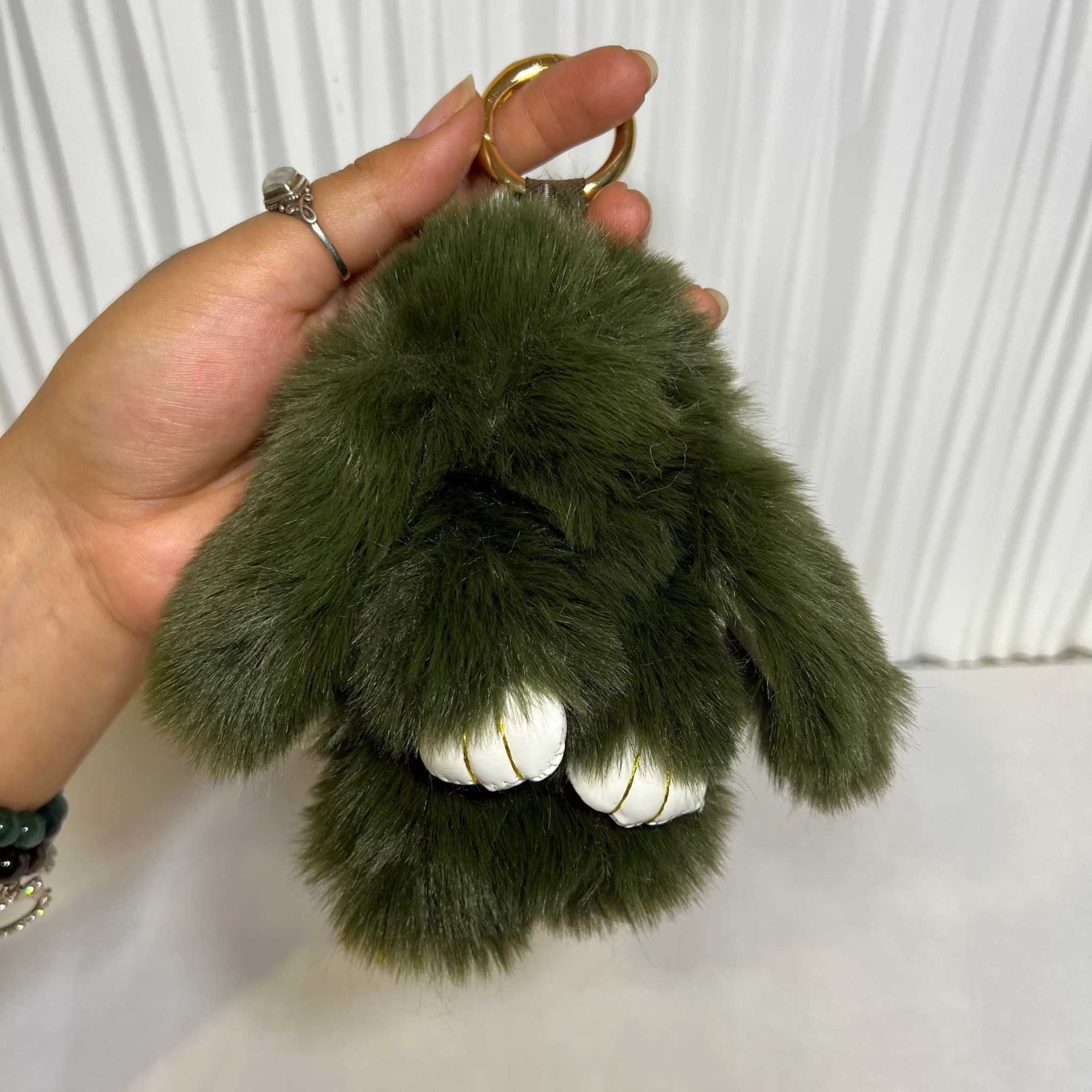 The Faux Fur Bunny Keychain 2