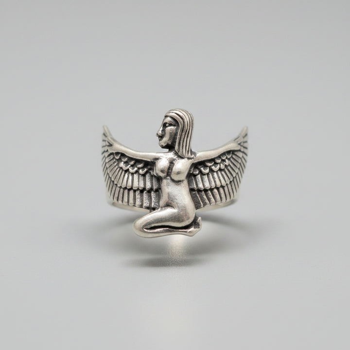 925 Sterling Silver Egyptian Goddess Ring