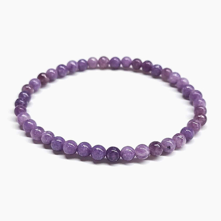 Lepidolite Round Bead Bracelet - Tranquil Balance