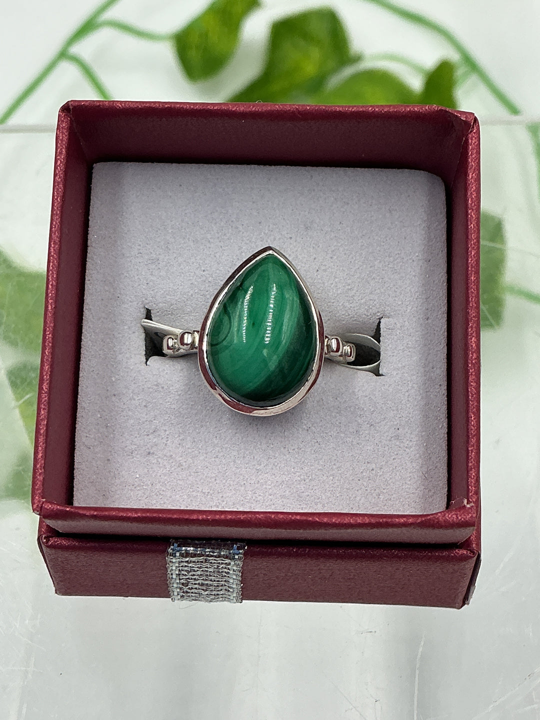 Malachite Sterling Silver Ring