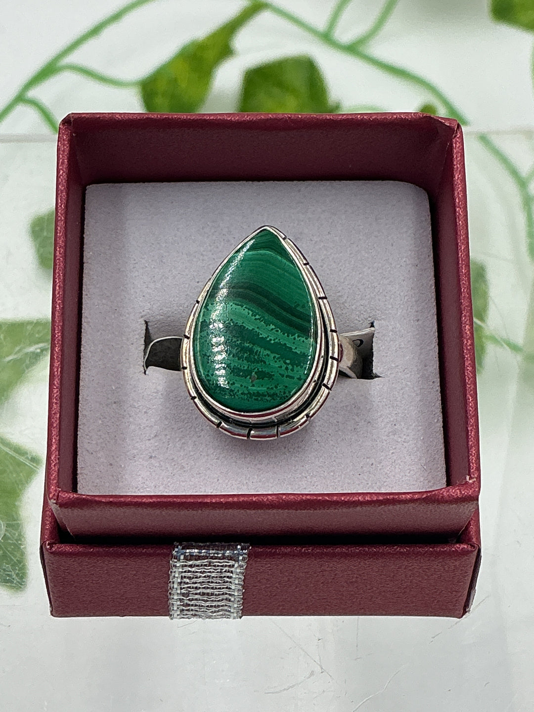Malachite Sterling Silver Ring