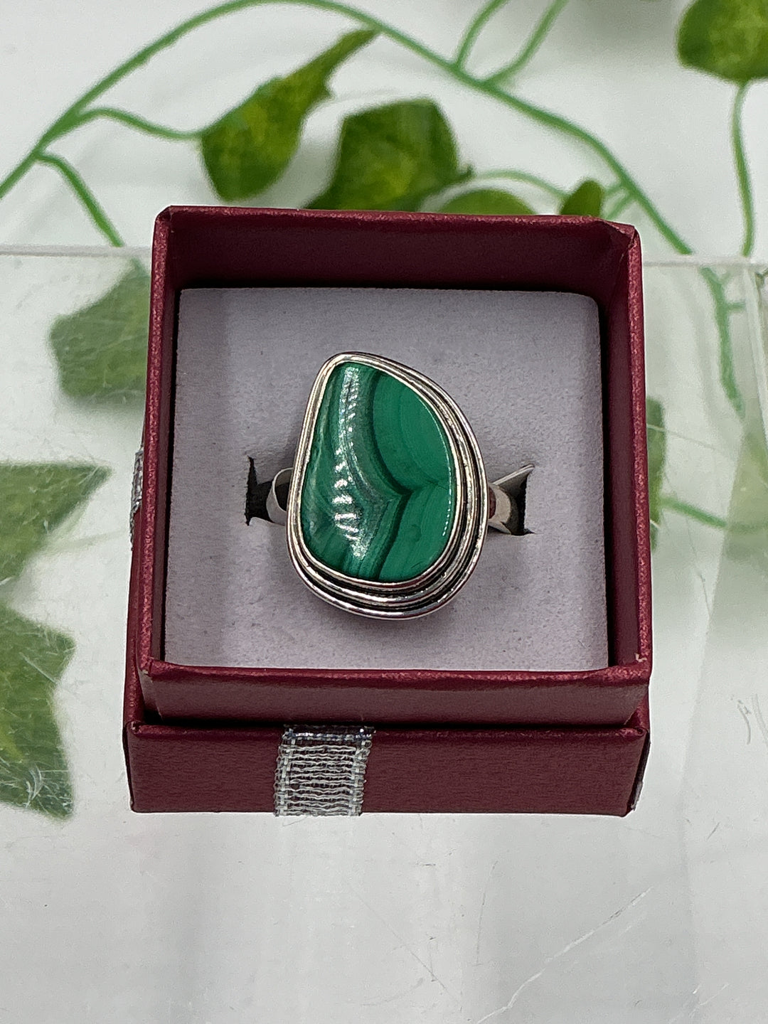 Malachite Sterling Silver Ring
