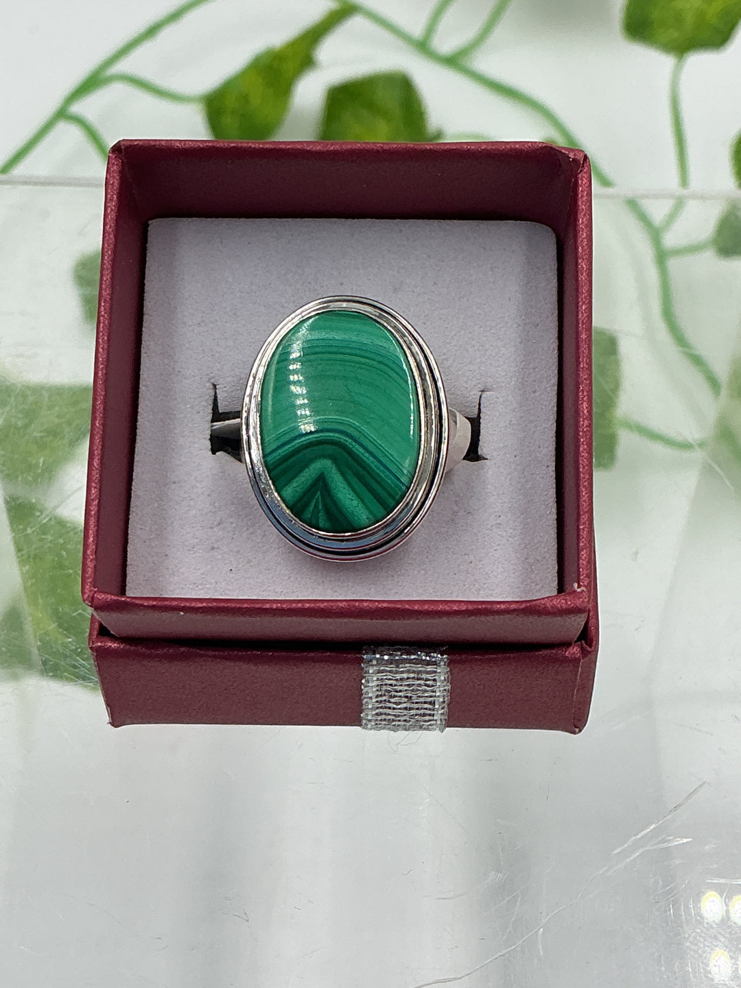 Malachite Sterling Silver Ring