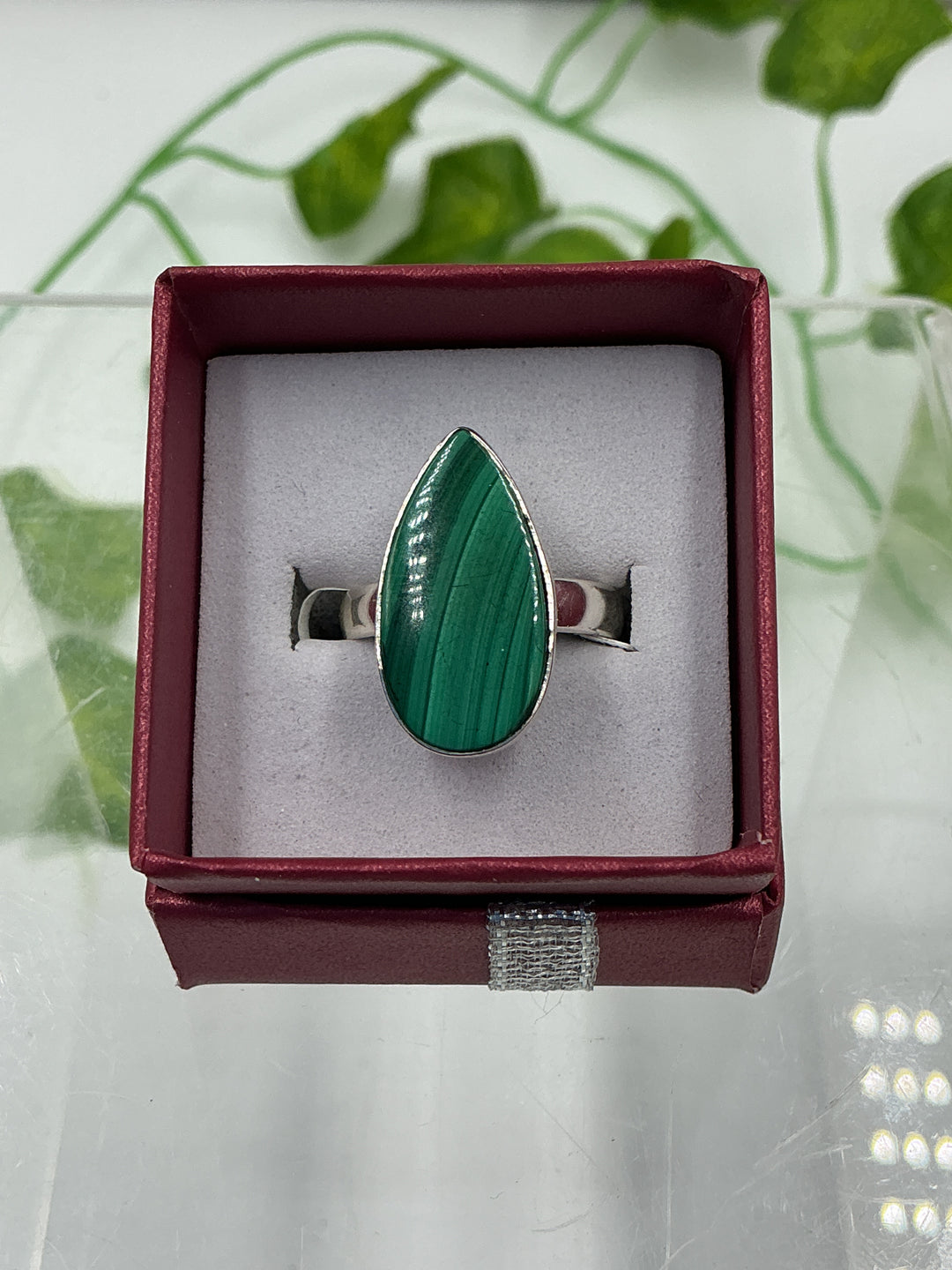 Malachite Sterling Silver Ring