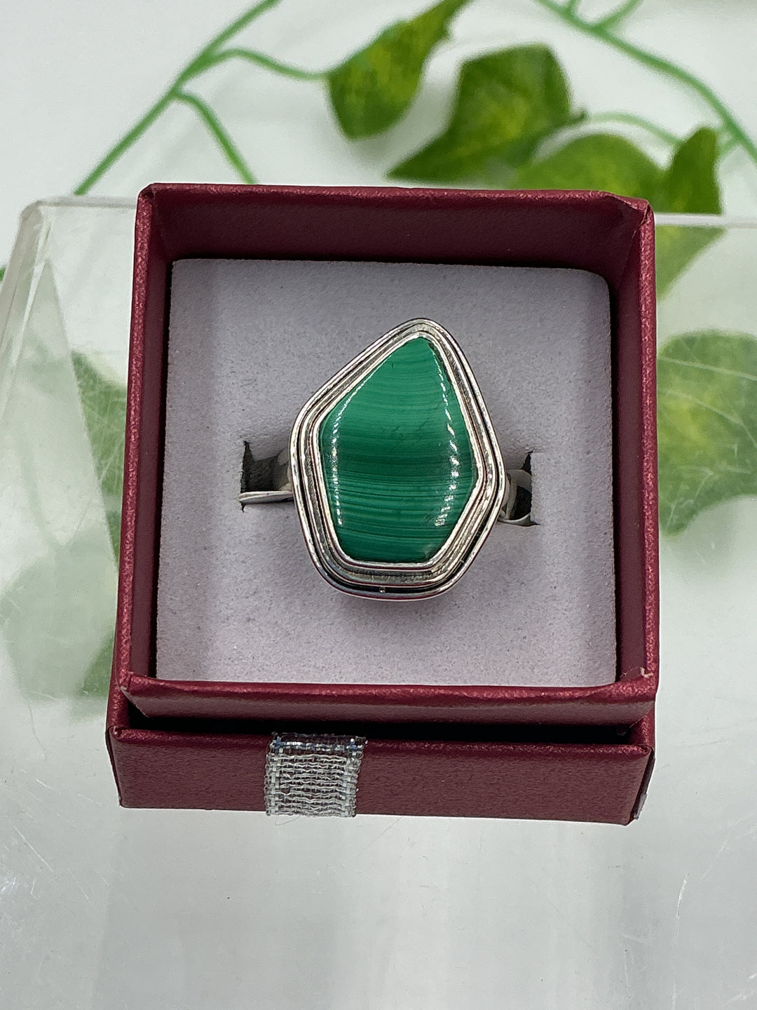 Malachite Sterling Silver Ring