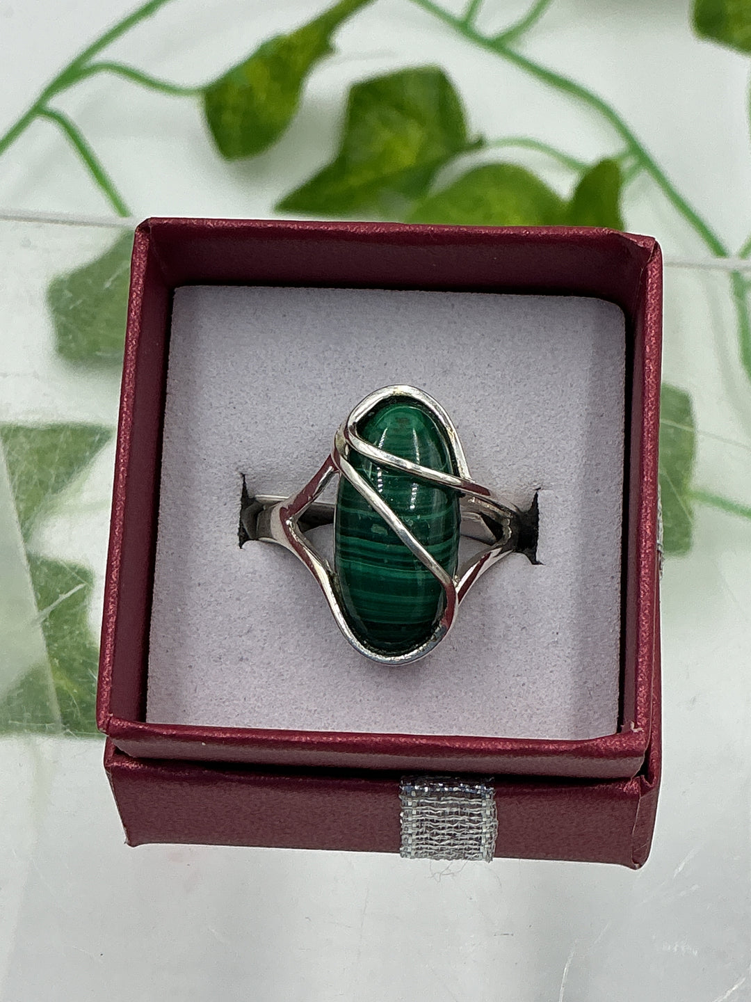Malachite Sterling Silver Ring