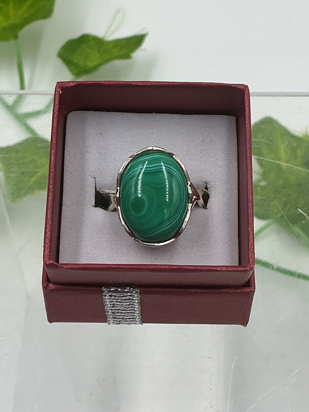 Malachite Sterling Silver Ring