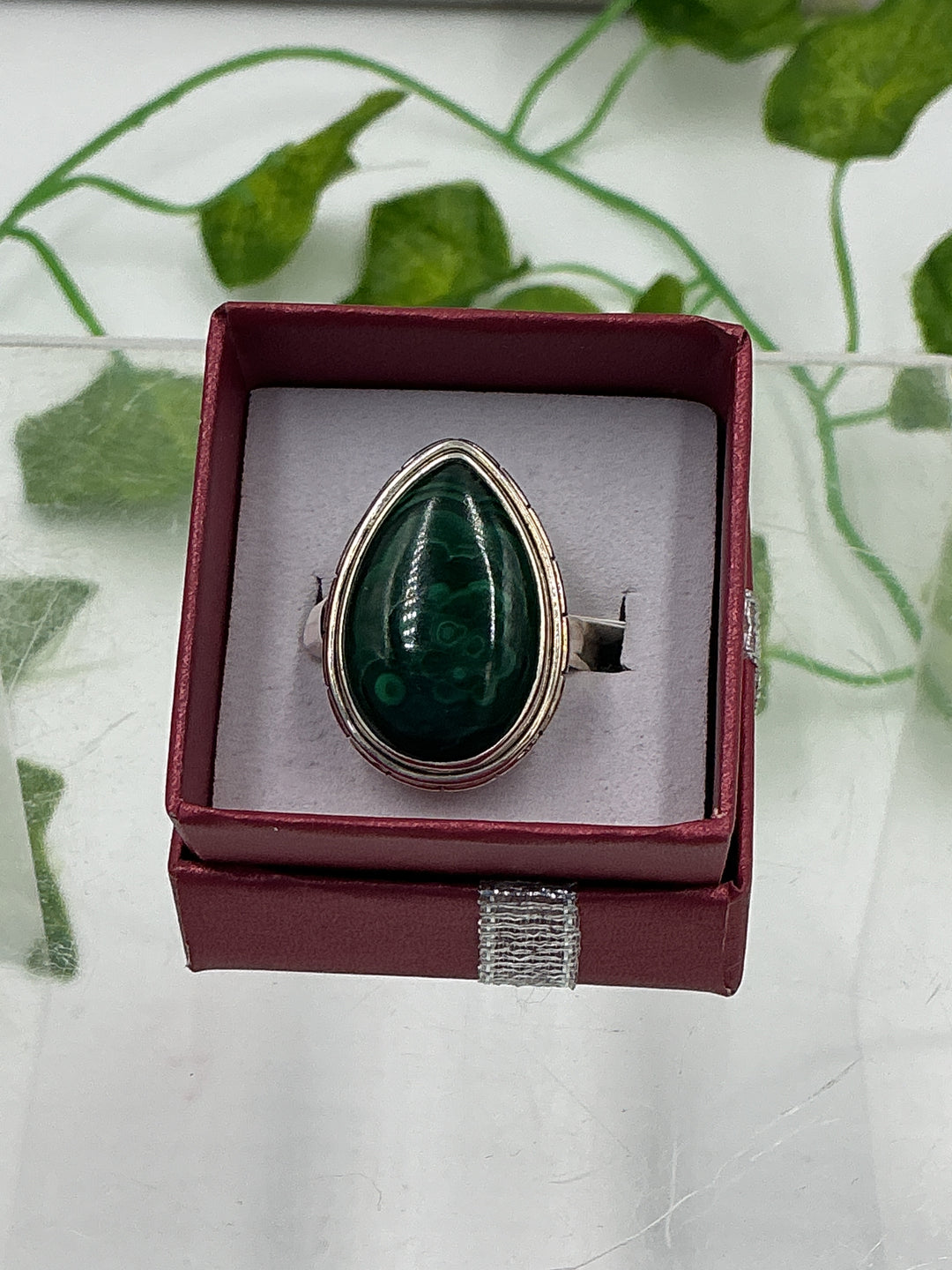 Malachite Sterling Silver Ring