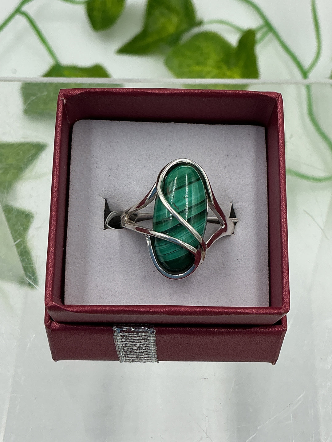 Malachite Sterling Silver Ring