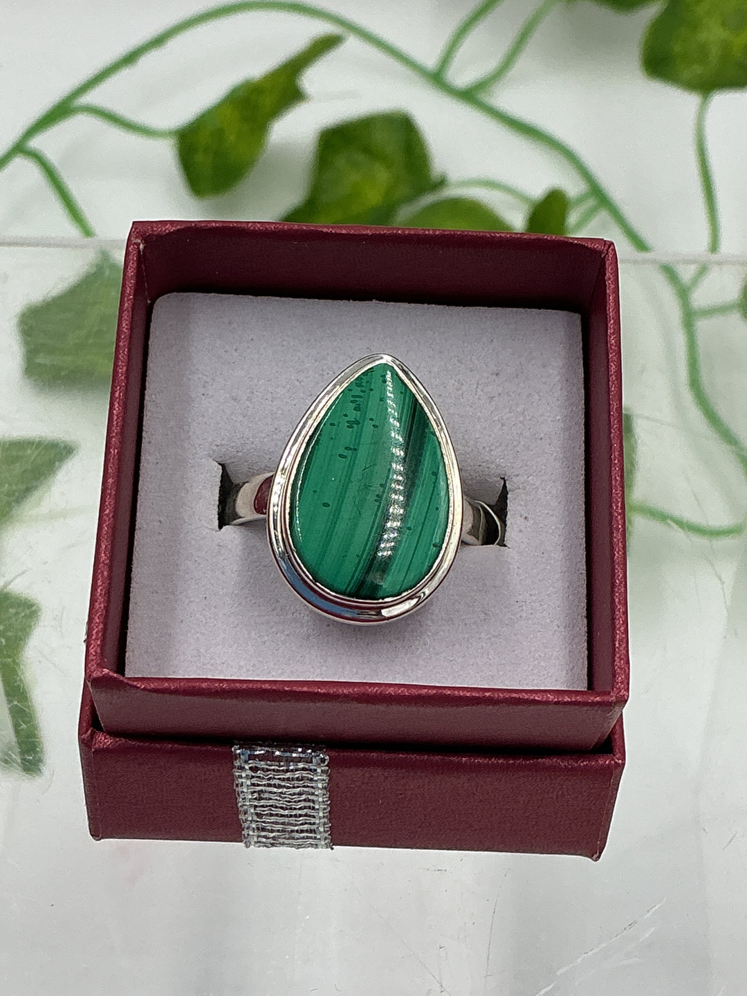 Malachite Sterling Silver Ring