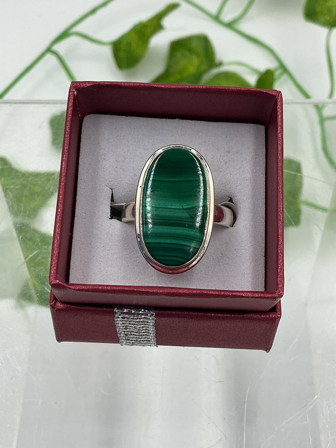 Malachite Sterling Silver Ring