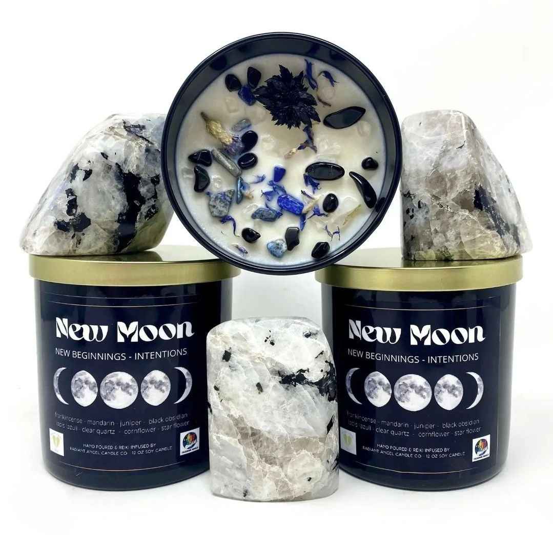 New Moon &amp; Full Moon Soy Candles