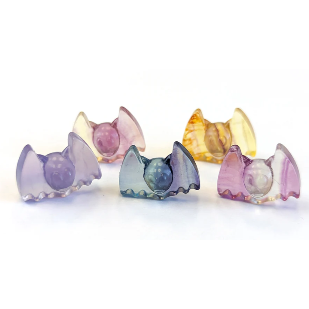 Fluorite Bat Carving | Miniature Crystal Figurine