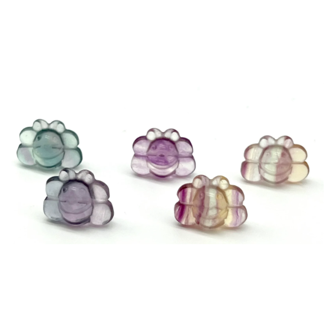 Fluorite Bee Carving | Miniature Crystal Figurine