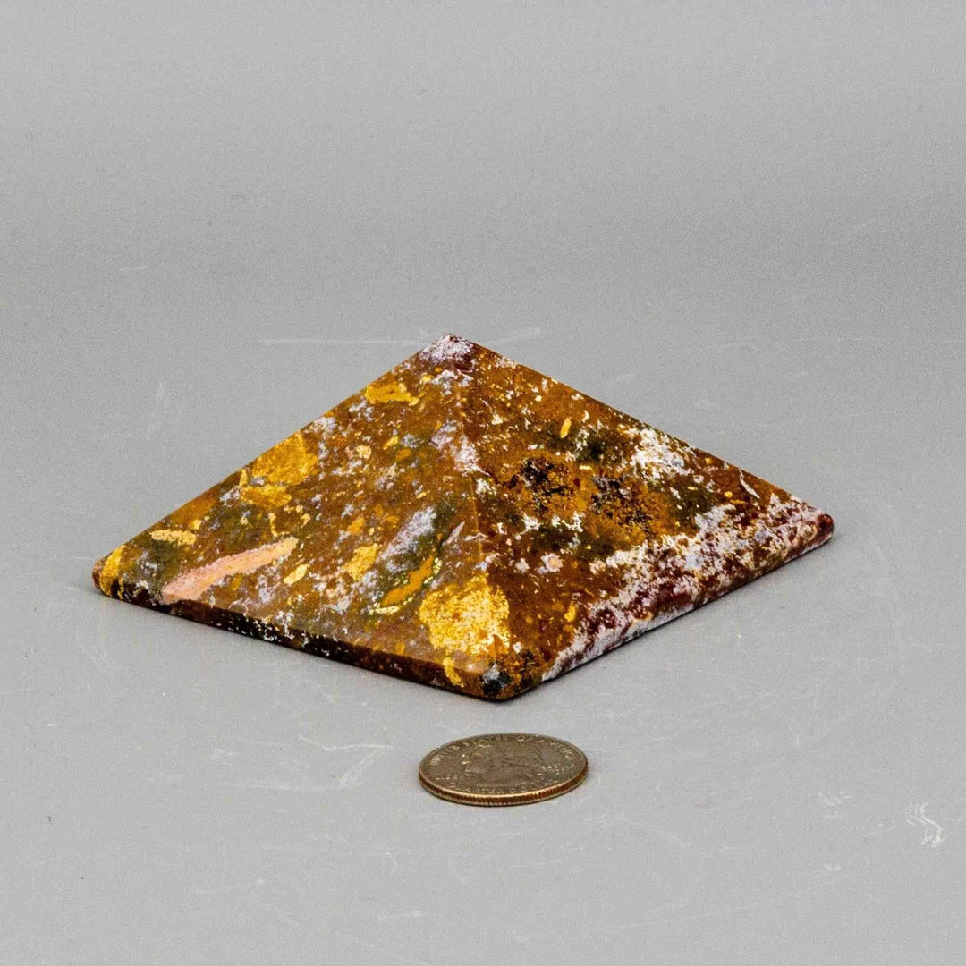 Ocean Jasper Crystal Pyramid Orbicular Madagascar Stone