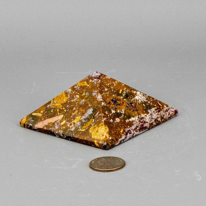 Ocean Jasper Crystal Pyramid Orbicular Madagascar Stone