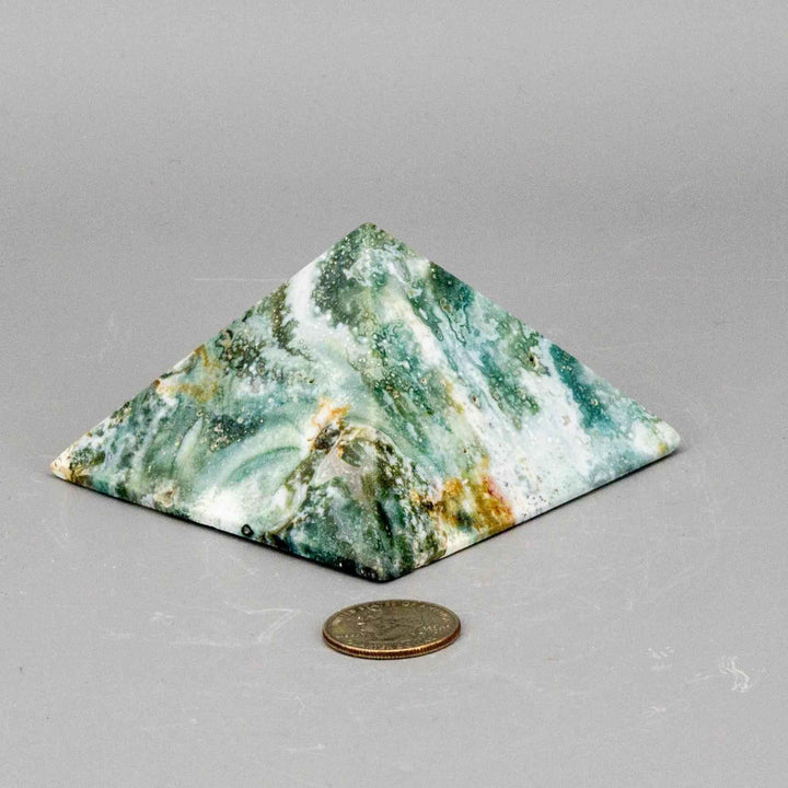 Ocean Jasper Crystal Pyramid Polished 360g