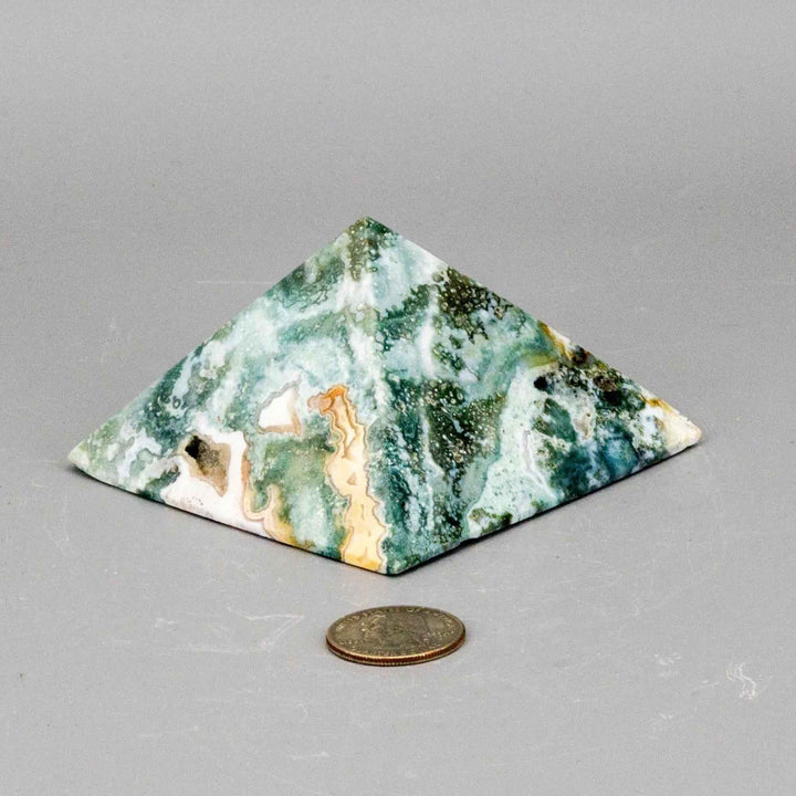 Ocean Jasper Crystal Pyramid Polished 360g