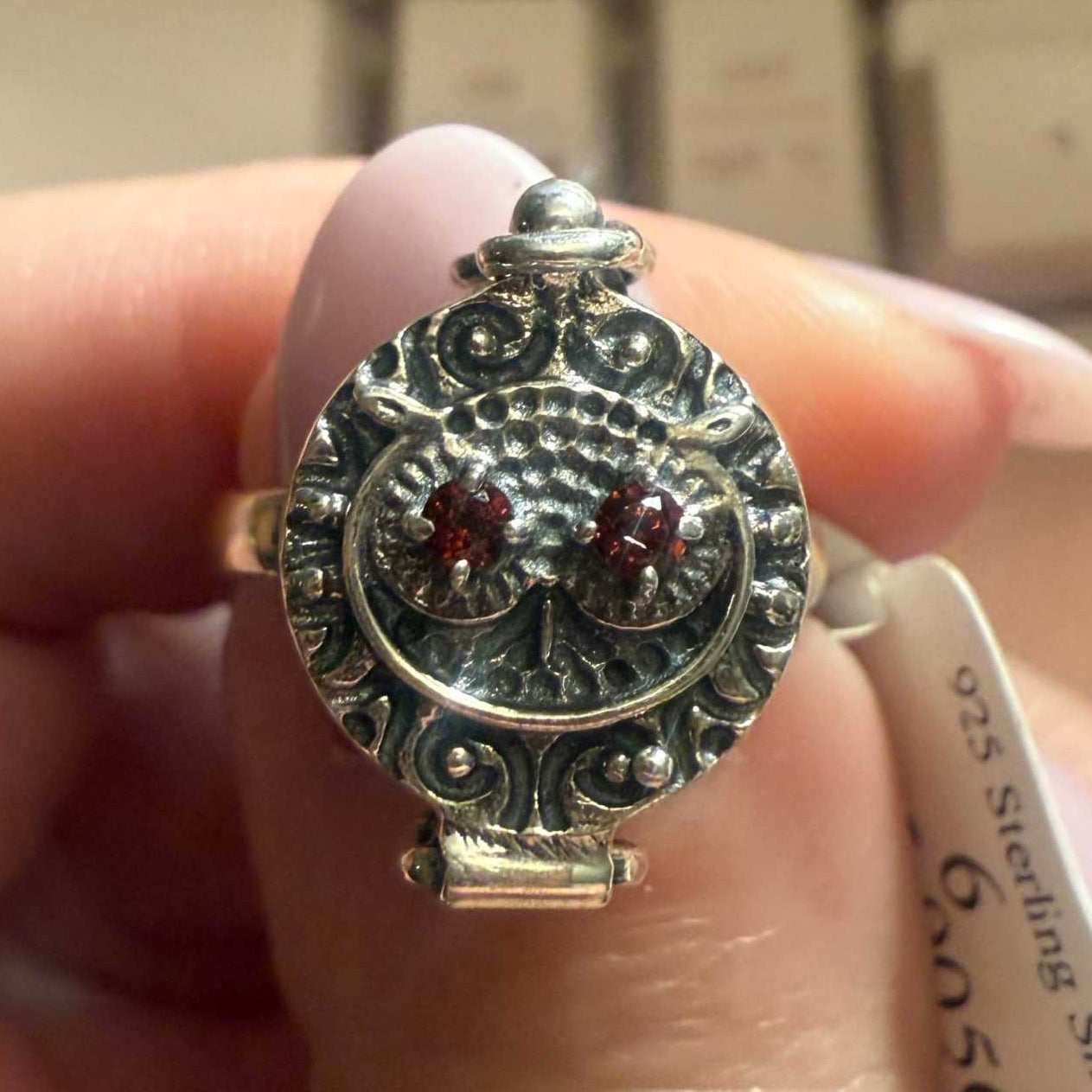 Poison Ring | Sterling Silver &amp; Gold Vermeil Secret Locket Ring