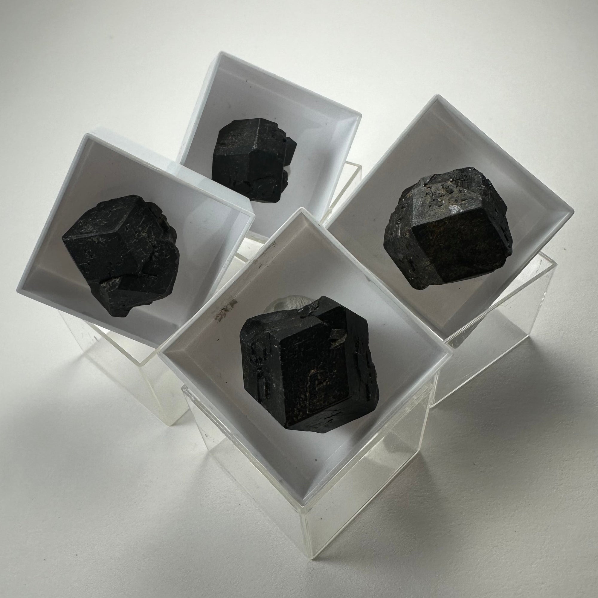 Thumbnail Specimens in Acrylic Box from Morocco